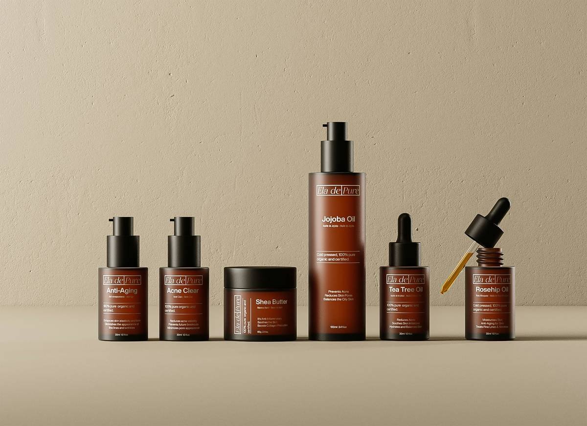 Comparison infographic showing ingredients in organic vs non-organic intimate products