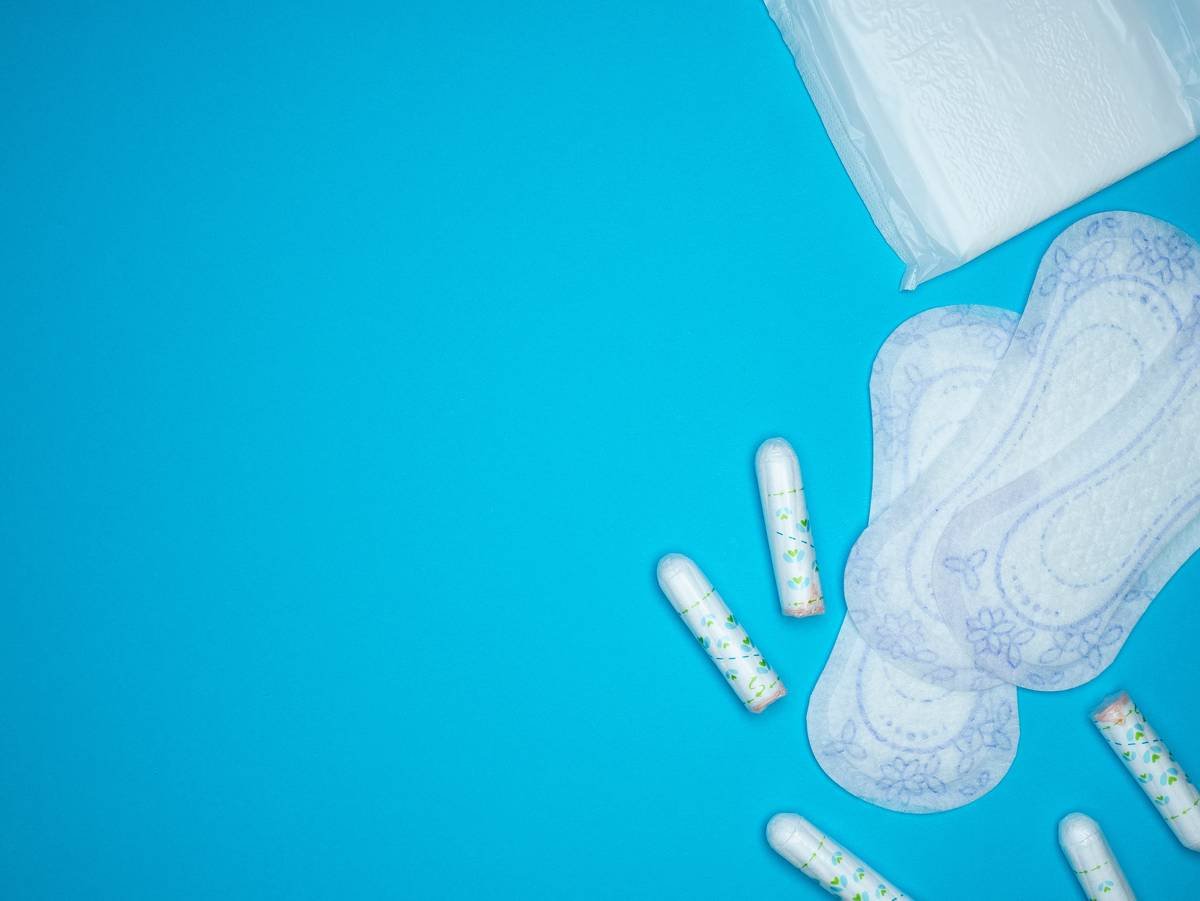Woman holding eco-friendly free chemical pad